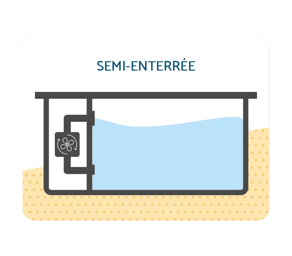 image d'illustration piscine semi-enterrée